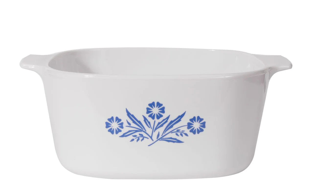 Corningware Pyroceram Casserole with Glass Cover |A3BF| 3.0L, Blue Cornflower - Inhomebuy