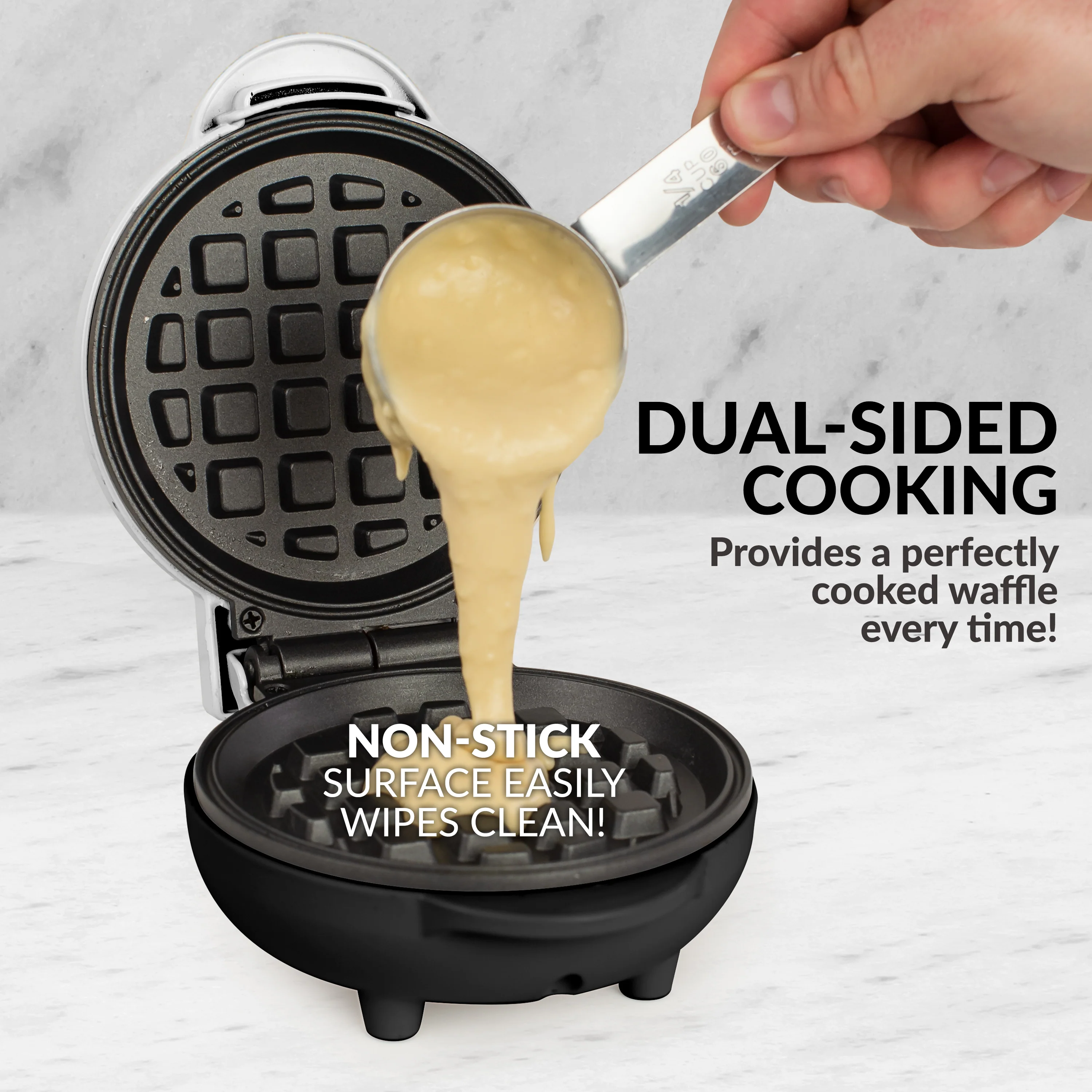 MyMini�?Personal Electric Waffle Maker, White - Inhomebuy