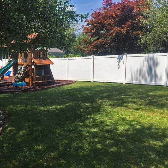 Weatherables Pembroke 4 ft. x White Vinyl Privacy Fence Panel - Inhomebuy