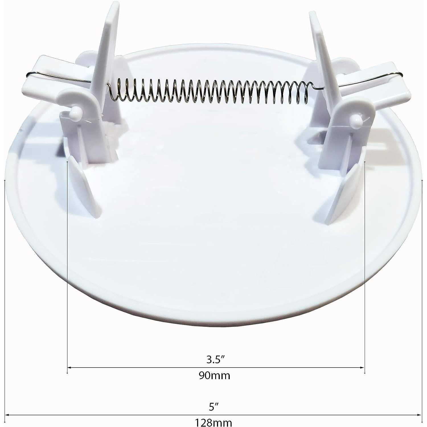 EASY-EXS Access Panel Round Spring-Clip Plastic White - Inhomebuy
