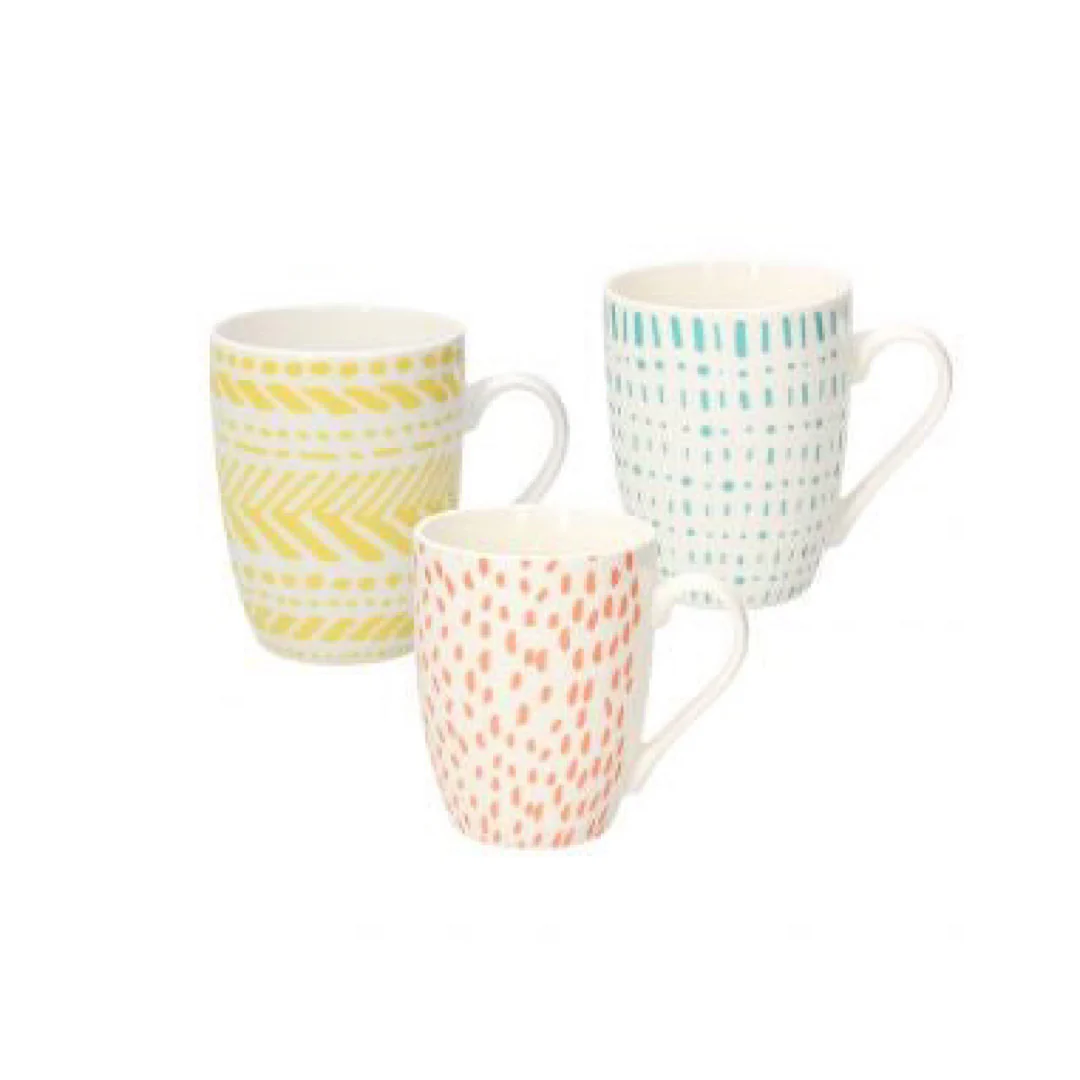 Iris Agua Mug 350cc set 3pcs - Inhomebuy