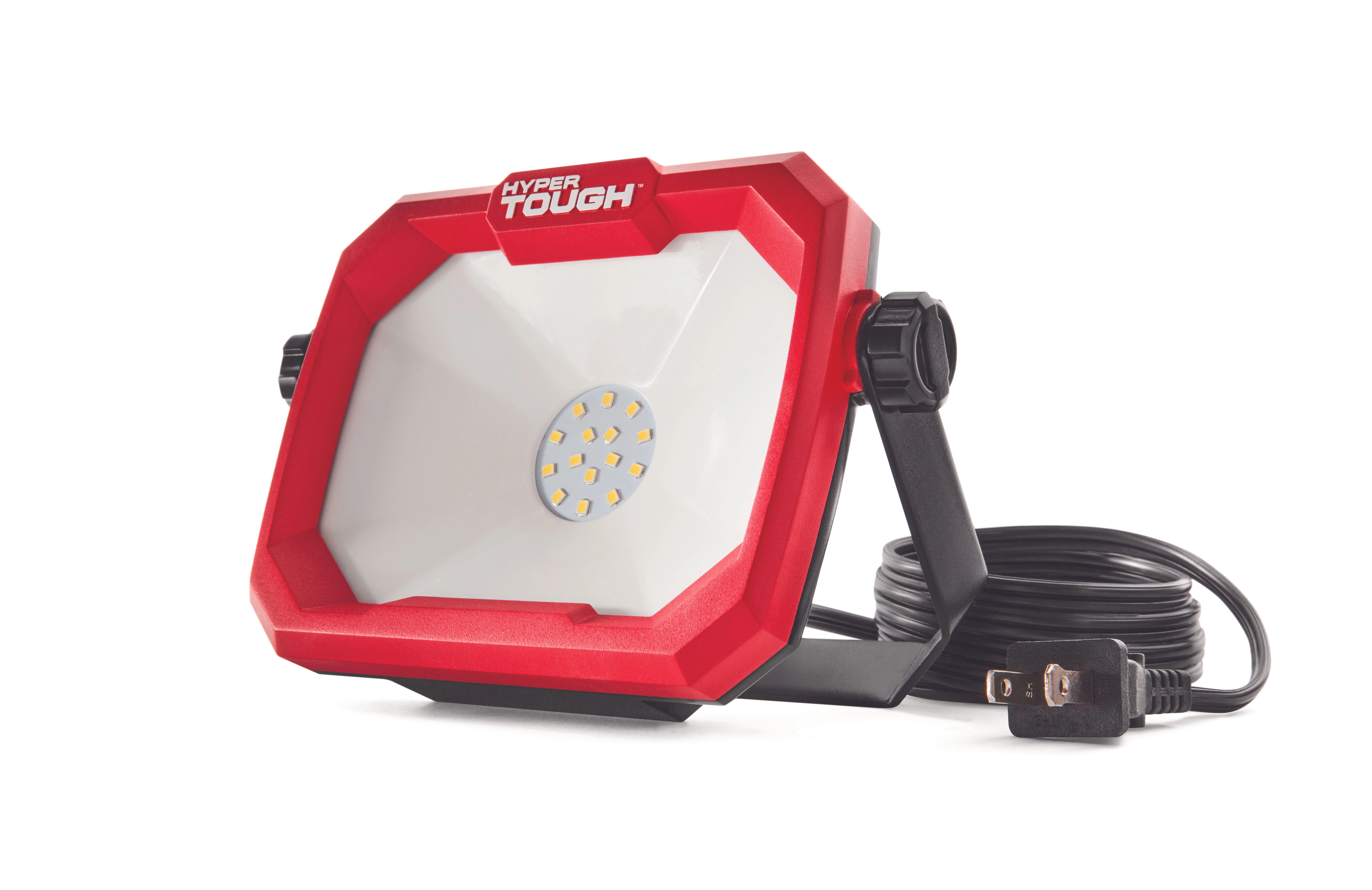 Hyper Tough 2500 Lumen Corded LED Work Light, Powder Coating Finish - Inhomebuy