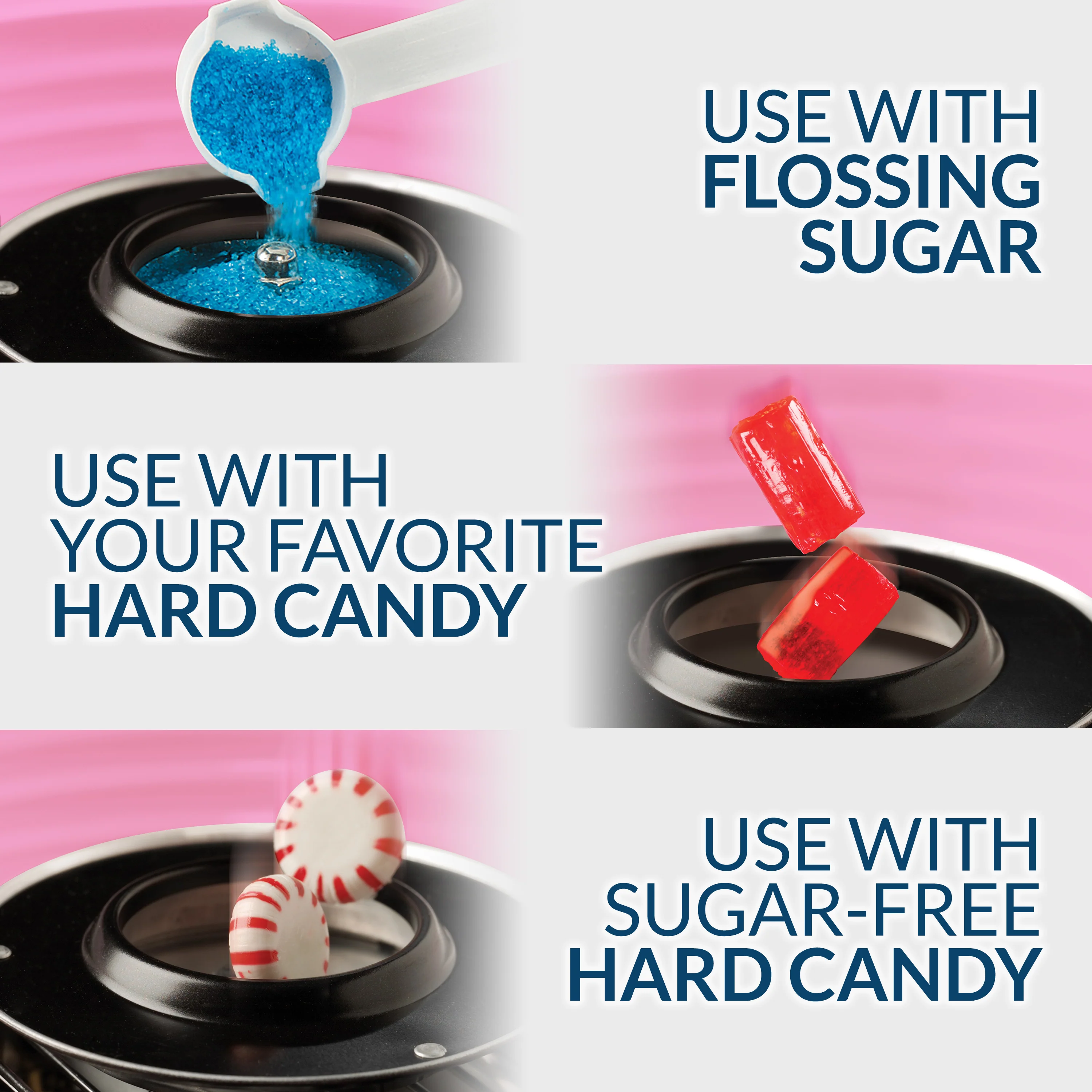Hard Candy Cotton Candy Station - Inhomebuy