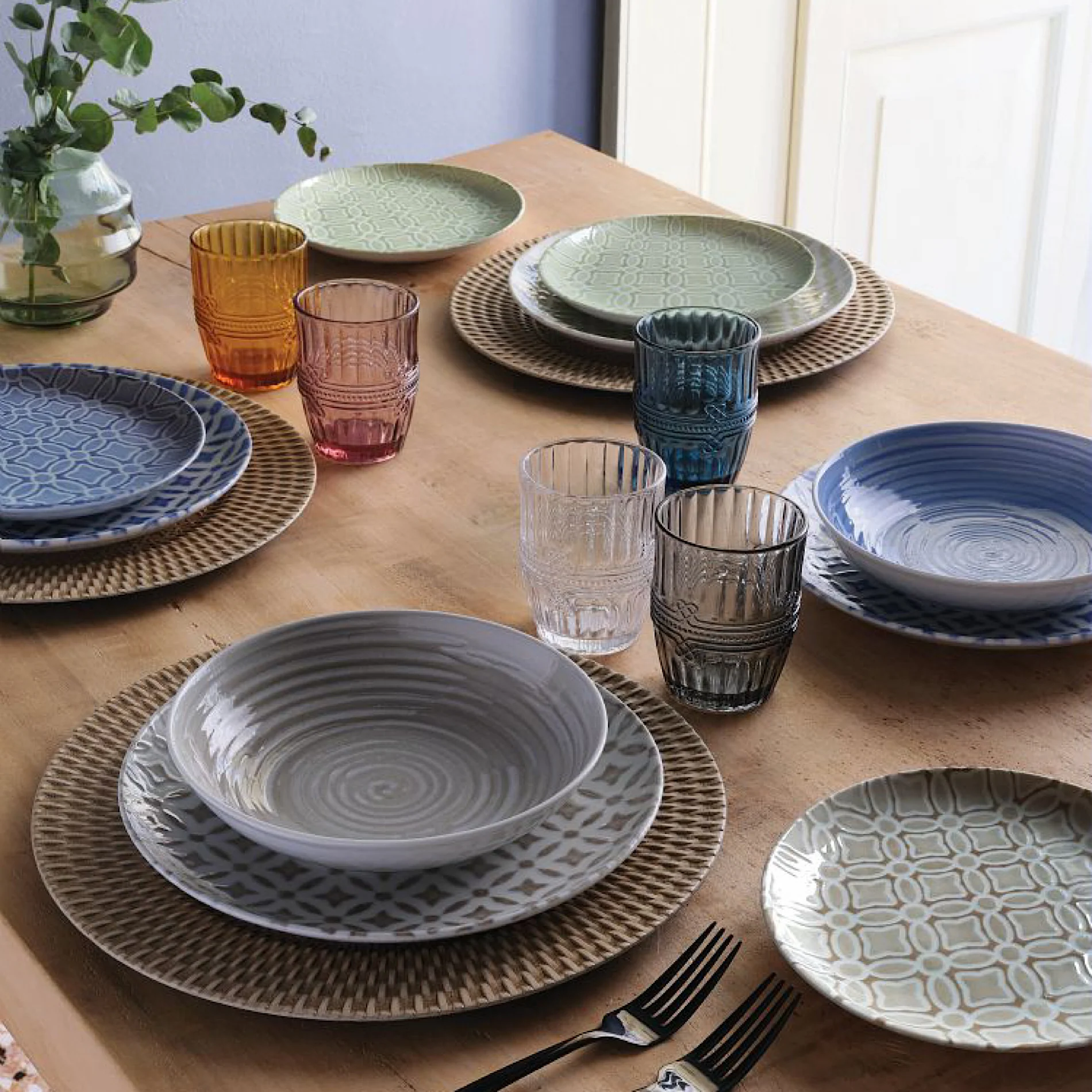 Table Set 18pcs Coupe Jago Italy - Inhomebuy