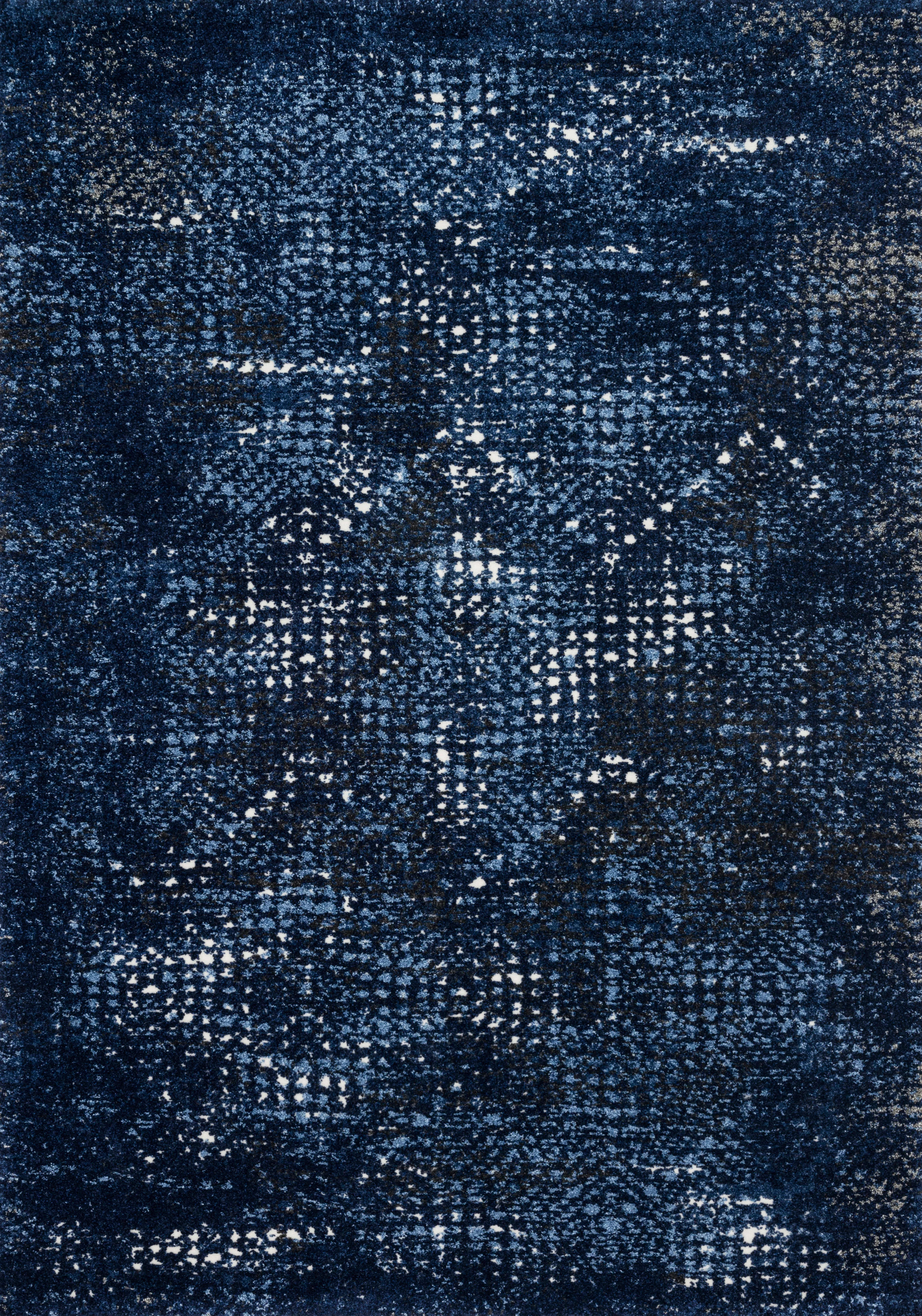 Loloi Rugs Viera Collection Rug in Dark Blue, Light Blue - 7'7