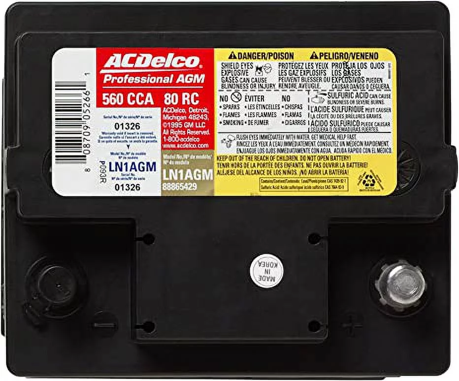 ACDelco LN1AGM Automotive AGM Battery - Inhomebuy