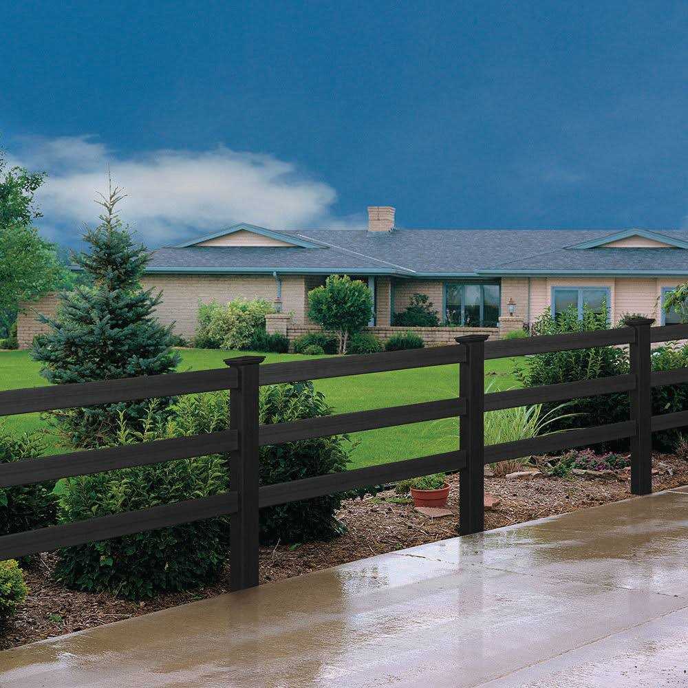 Outdoor Essentials Pro-Series 6 ft. H x 8 ft. W White Vinyl Lafayette Spaced Picket Fence Panel - Inhomebuy