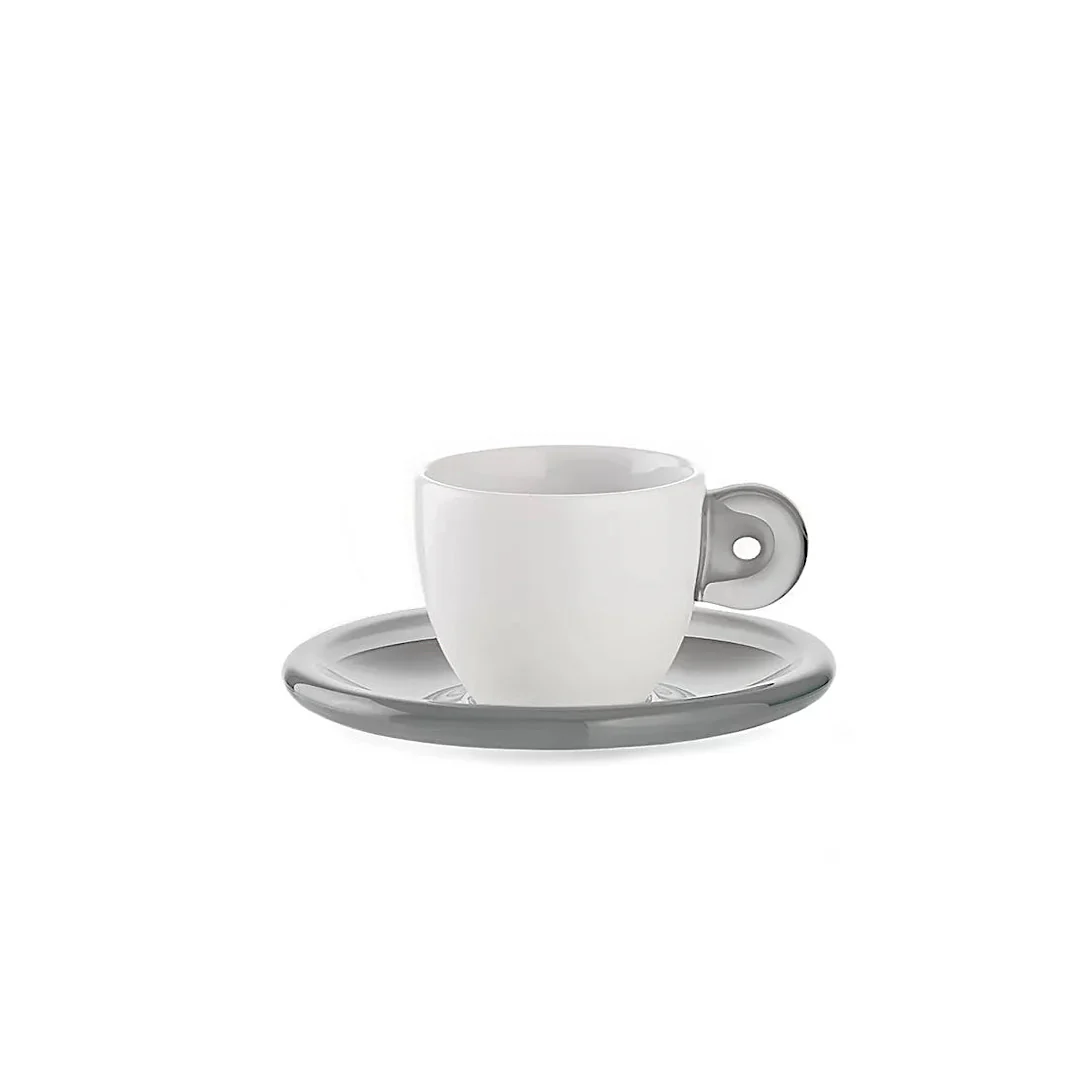 Set 6 Espresso Cups With Saucers Gocce - Inhomebuy