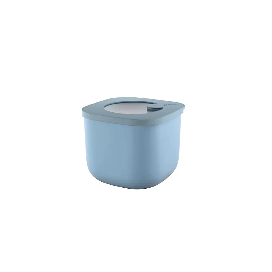 S STORE&MORE - Deep airtight fridge/freezer/microwave containers Matt Mid Blue 750cc - Inhomebuy