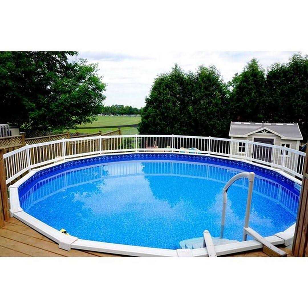 Vinyl Works 24 inch Resin Above Ground Pool Fence Base Kit - Inhomebuy