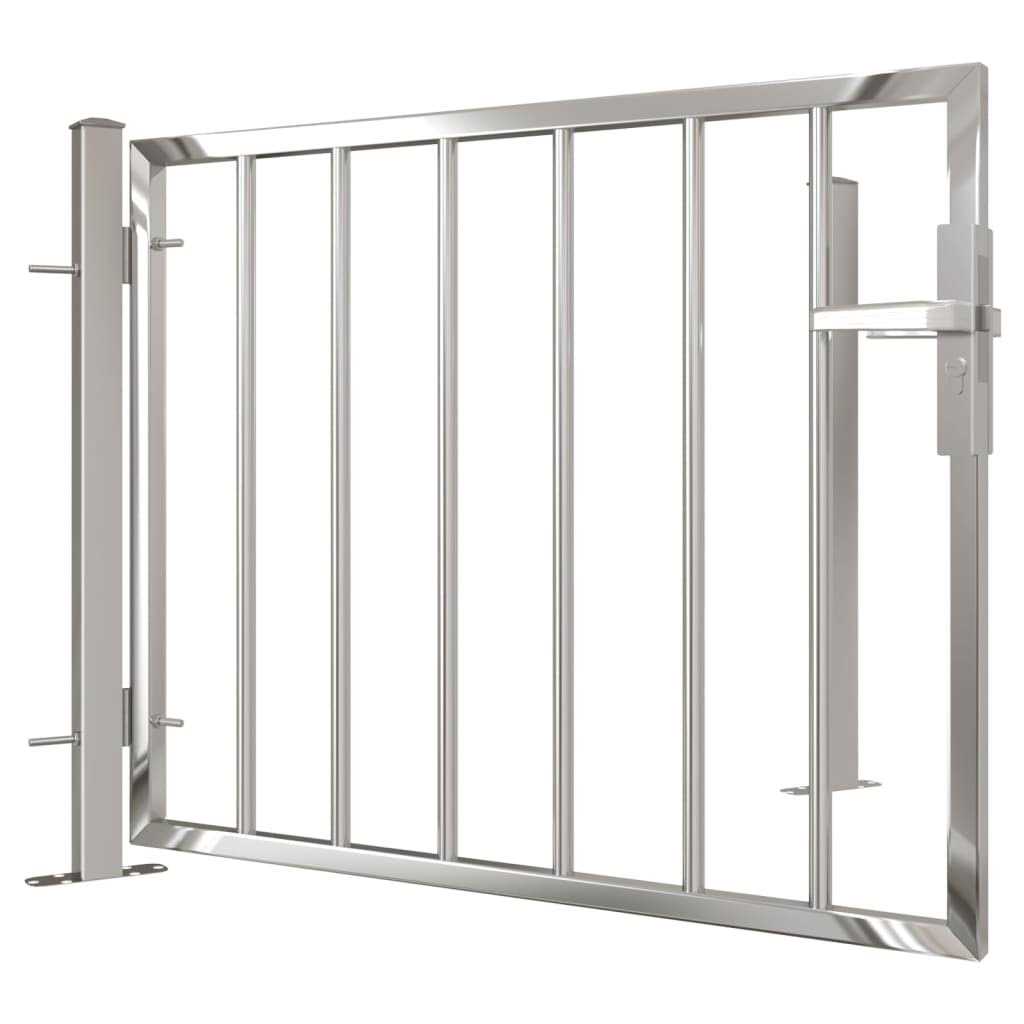 vidaXL Garden Gate 39.4×49.2 Stainless Steel - Inhomebuy