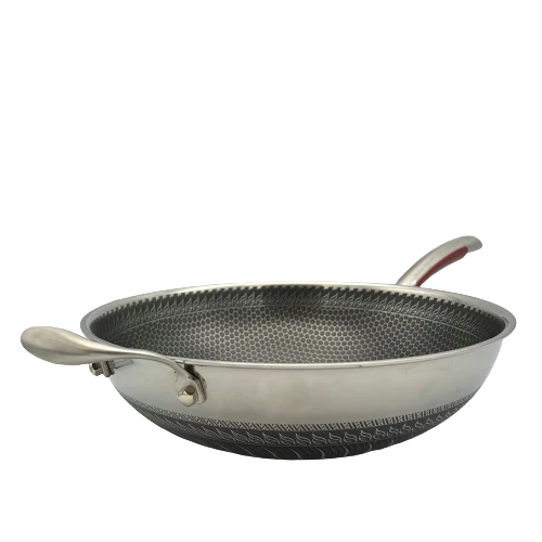 Healthy Bear Targu Hybrid Wok: 32cm with glass lid | BC-HW32N - Inhomebuy