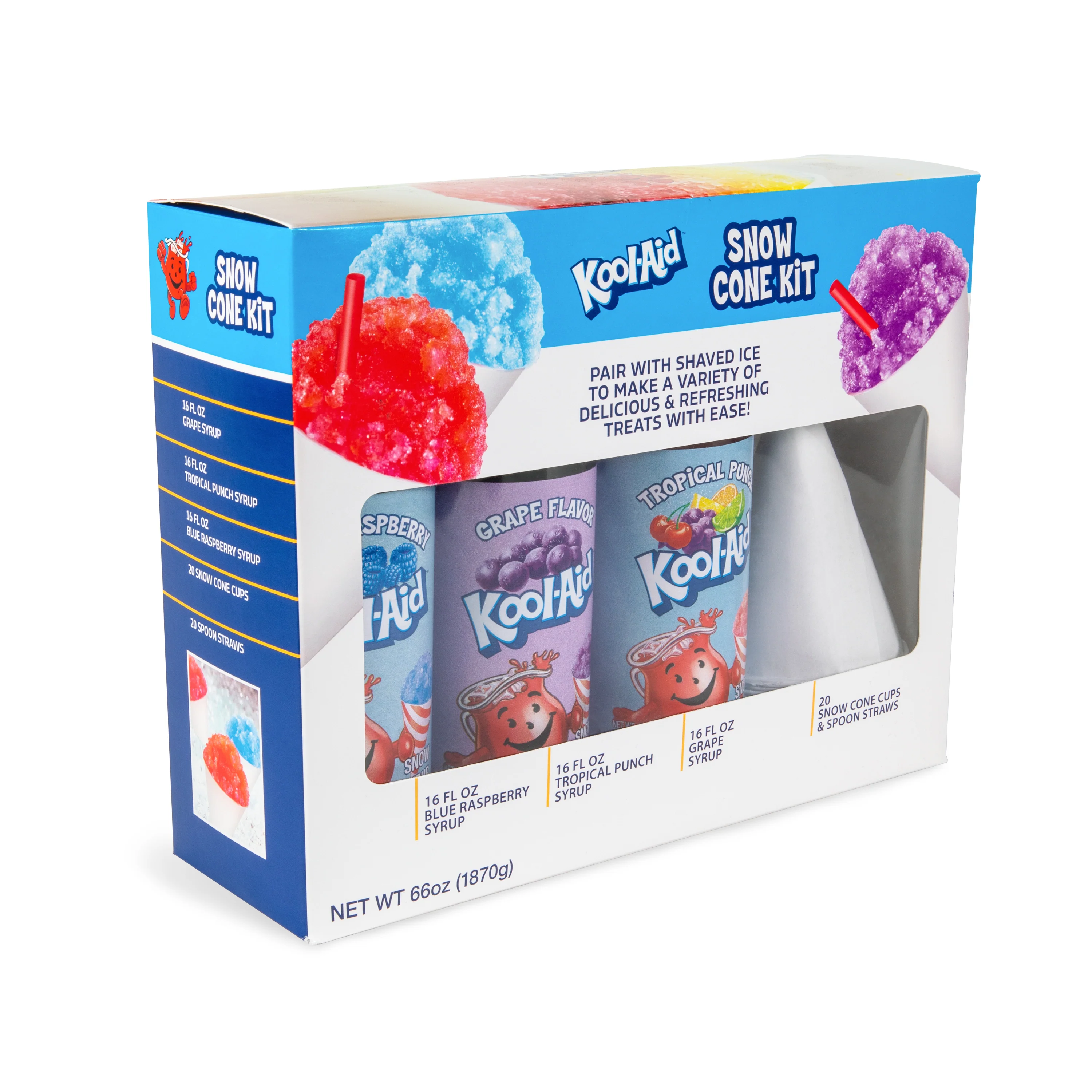 Kool-Aid Snow Cone Syrup Party Kit - Inhomebuy