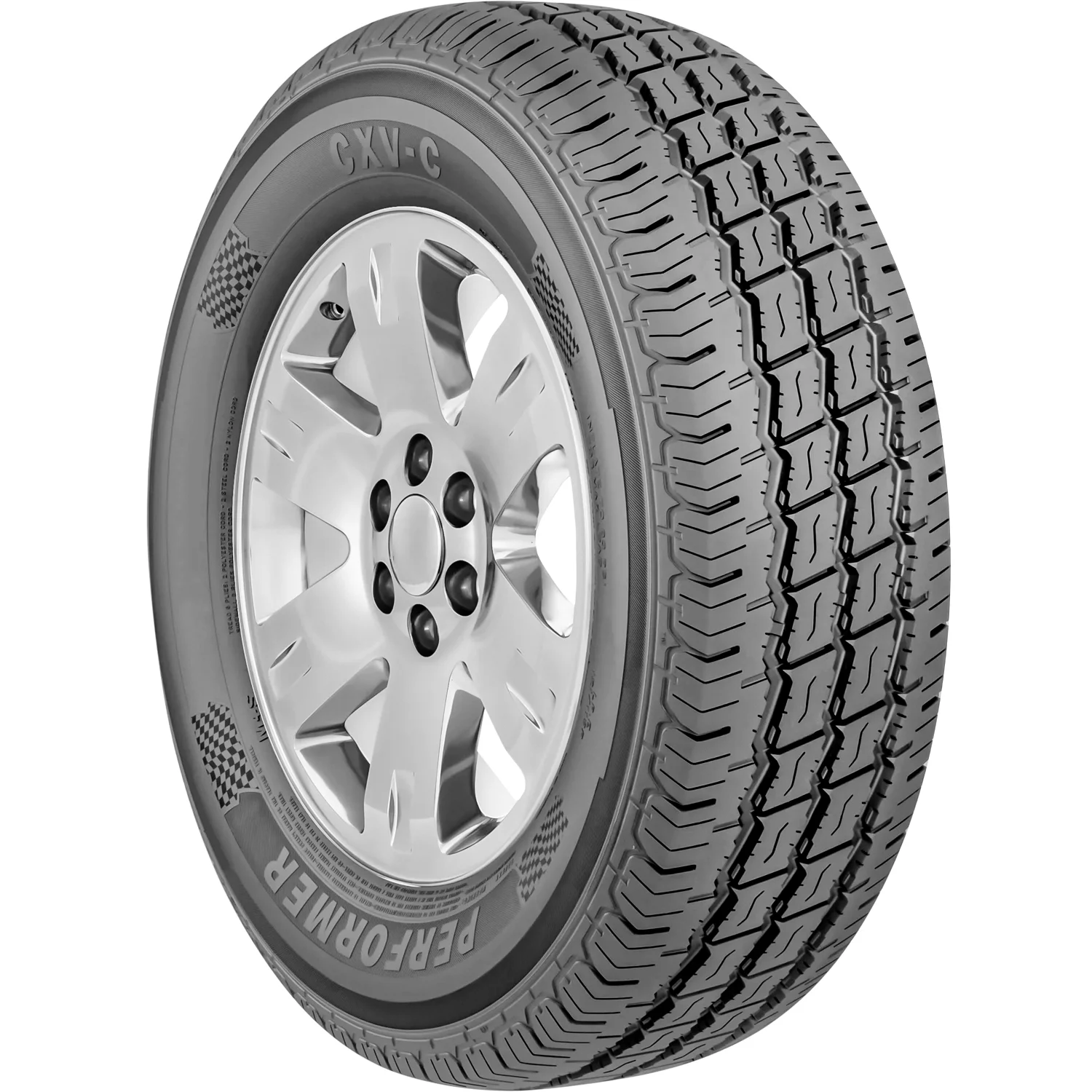 Tire Performer CXV-C 245/75R16 Load E 10 Ply Van Commercial - Inhomebuy
