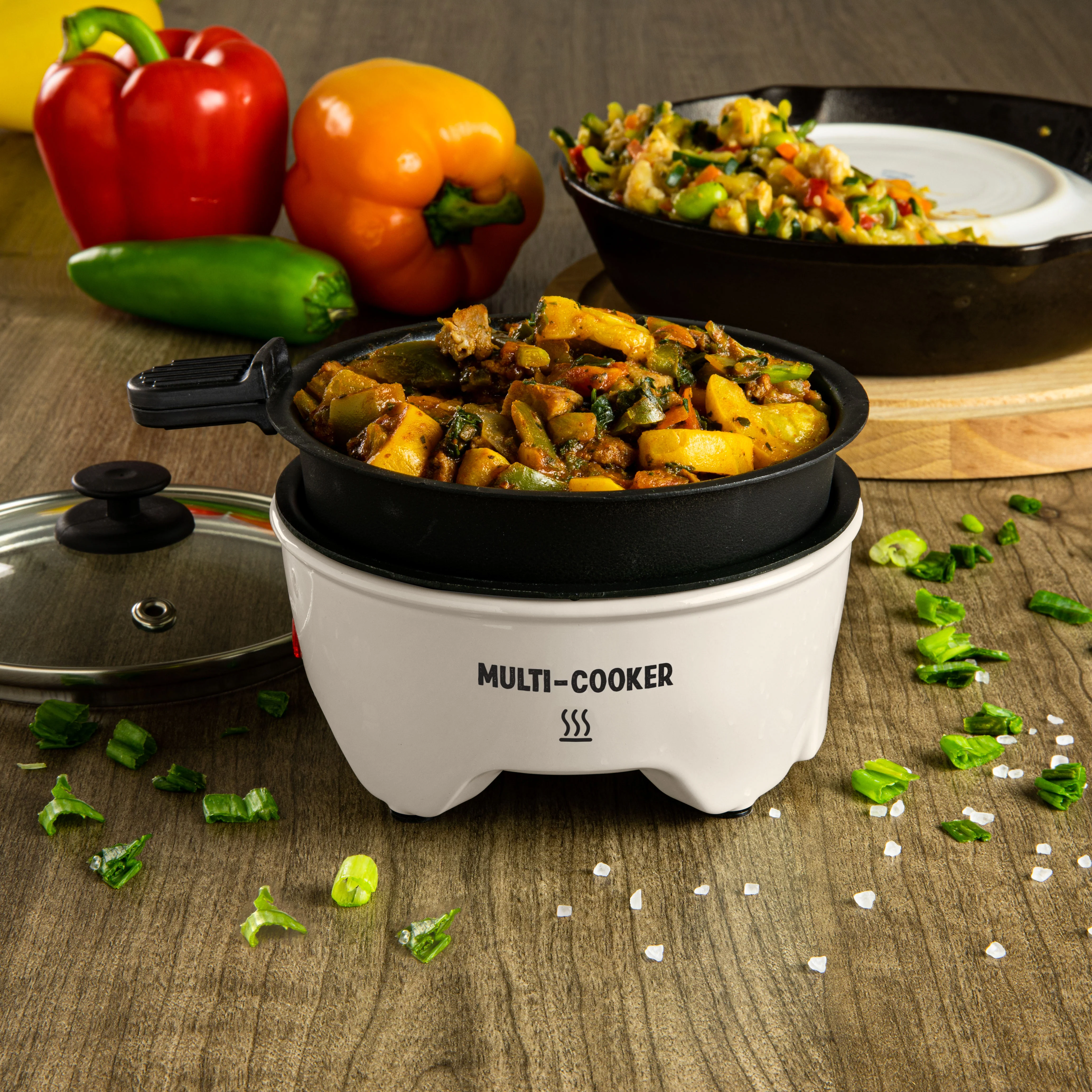 My Keto Kitchen Electric Personal Multi-Cooker, Garlic - Inhomebuy