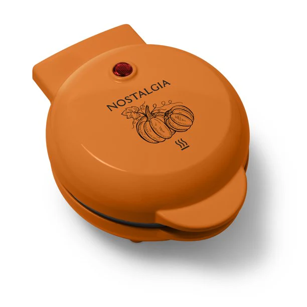 MyMini Personal Electric Pumpkin Waffle Maker - Inhomebuy