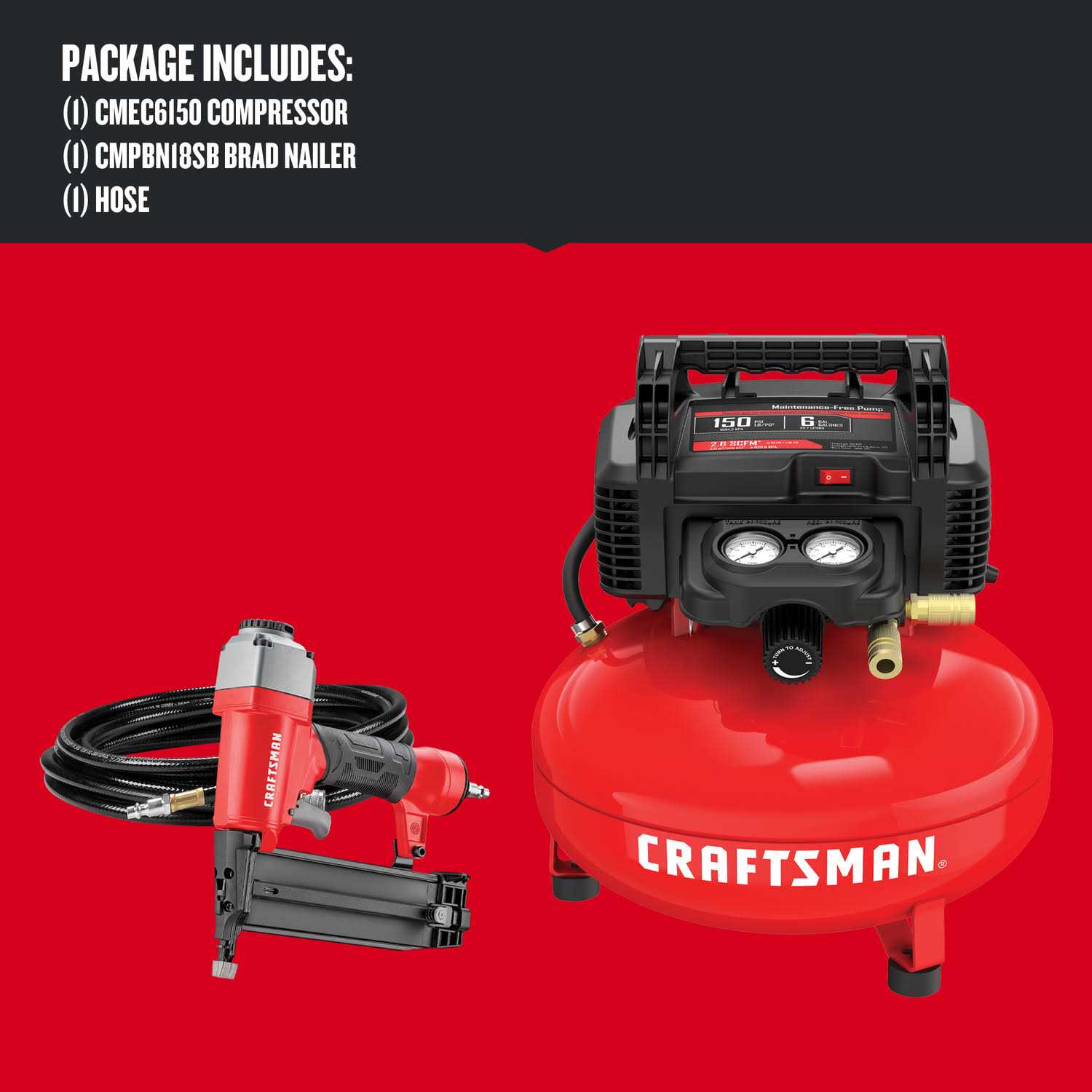 Craftsman Air Compressor 6 Gallon Pancake - Inhomebuy