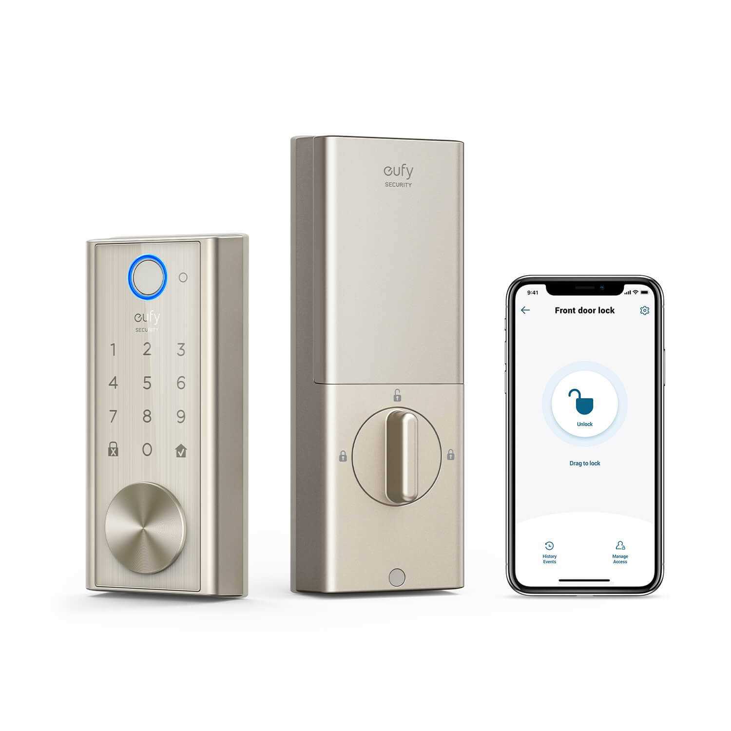Eufy Security Smart Lock Touch & Wi-Fi Fingerprint Keyless Entry Door Lock - Inhomebuy