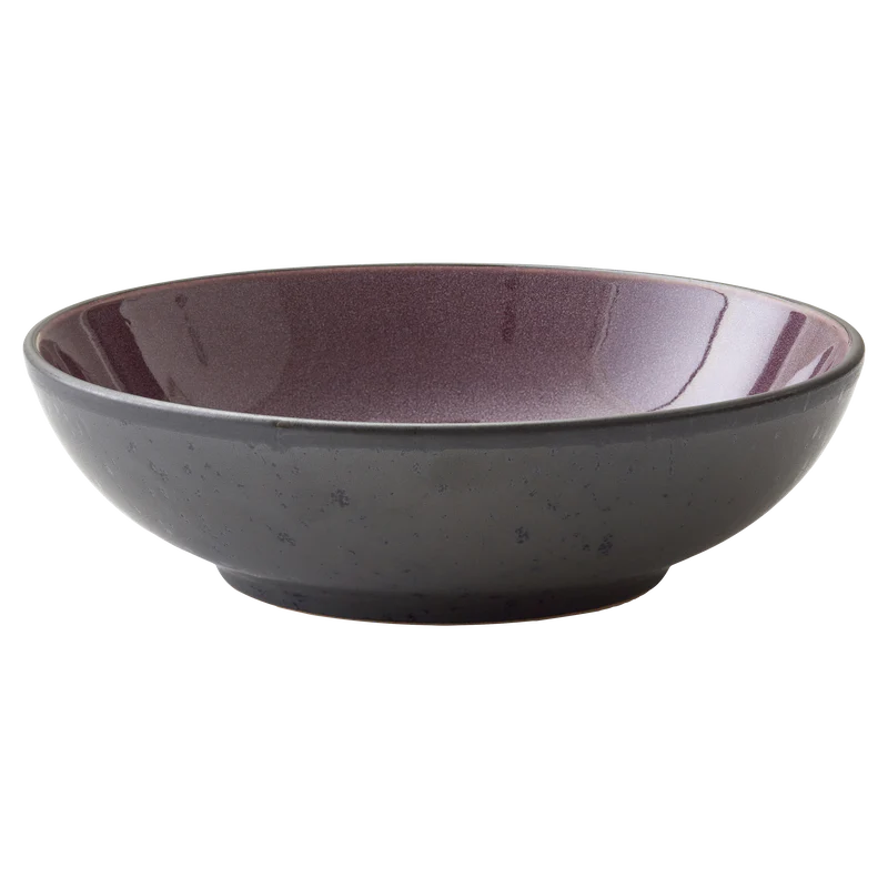 Pasta Bowl 20cm Black Lilac Bitz - Inhomebuy