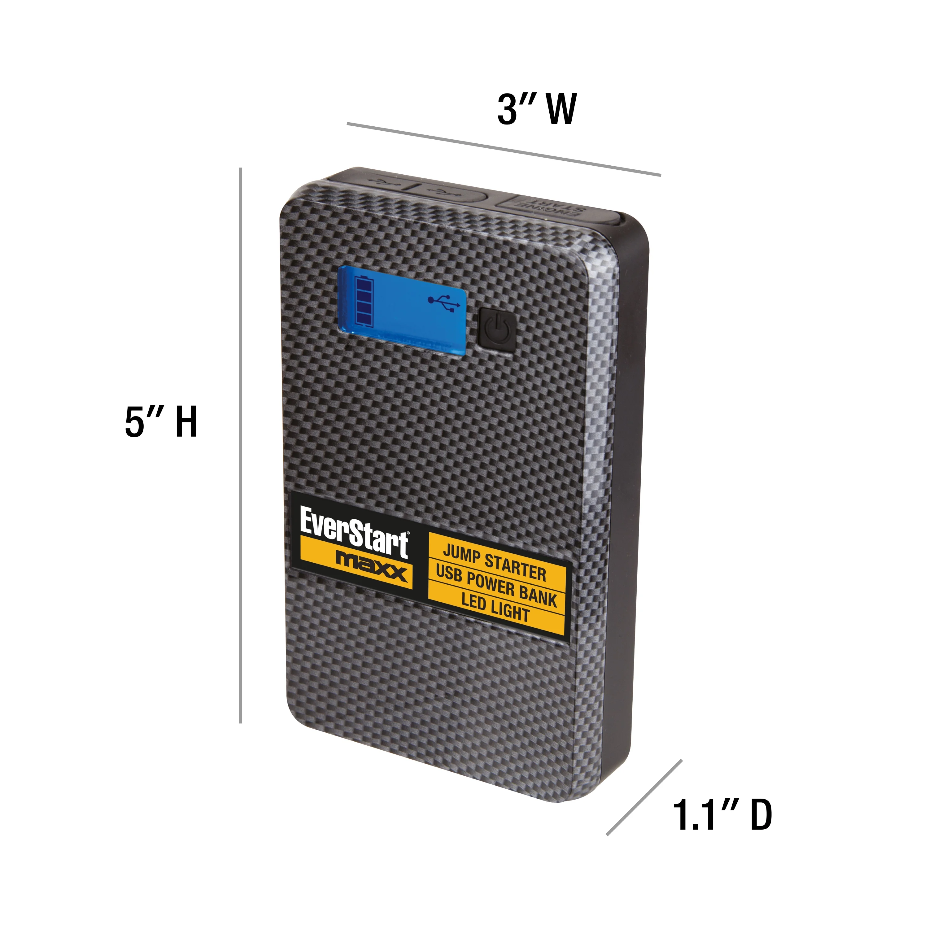 Everstart Maxx Compact 800 Amp 12 Volts Lithium Jump Starter with USB - Inhomebuy