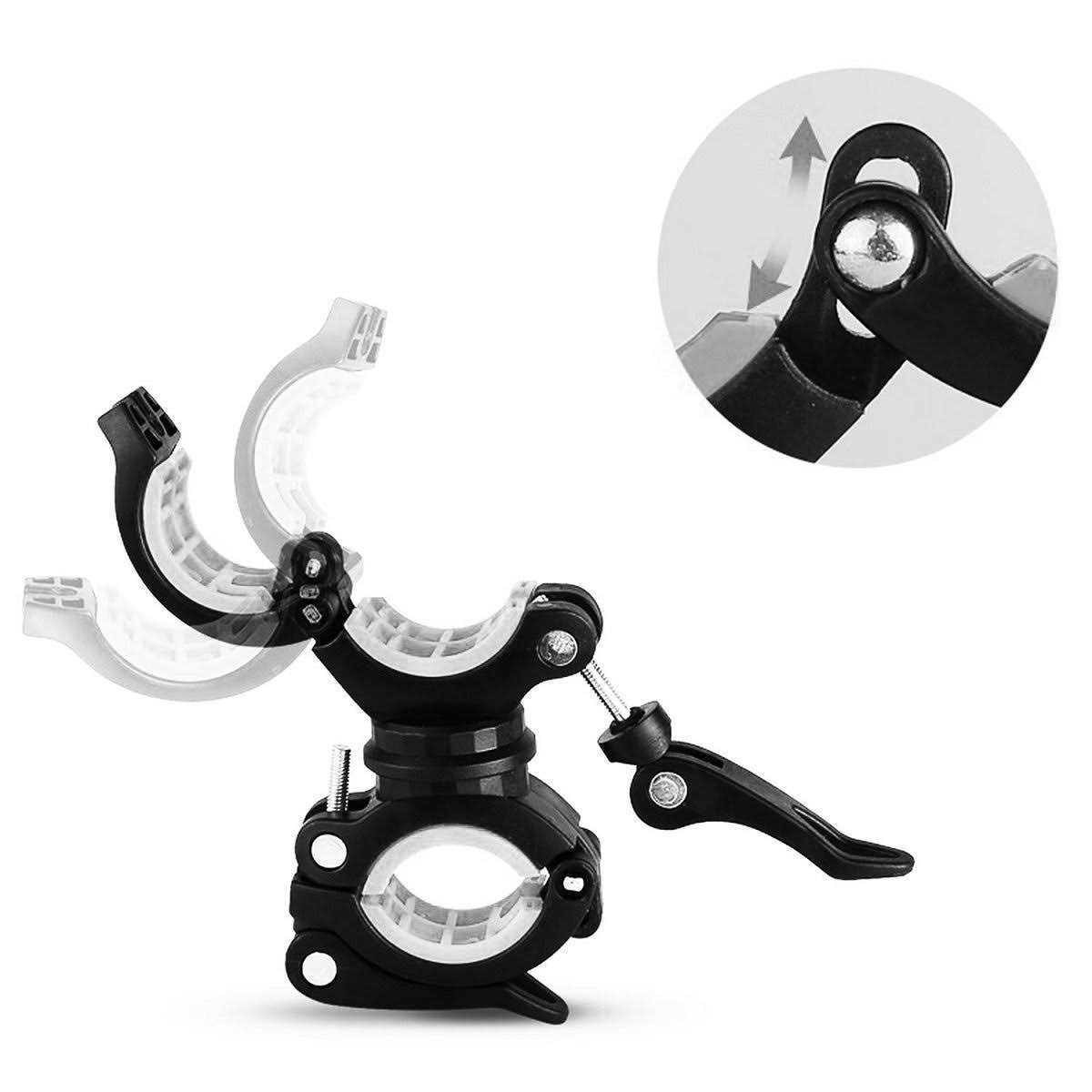 Vonpri Flashlight Holder Mount Bicycle Mounting Bracket Flashlight Holder Torch Clip 360 Rotation - Inhomebuy
