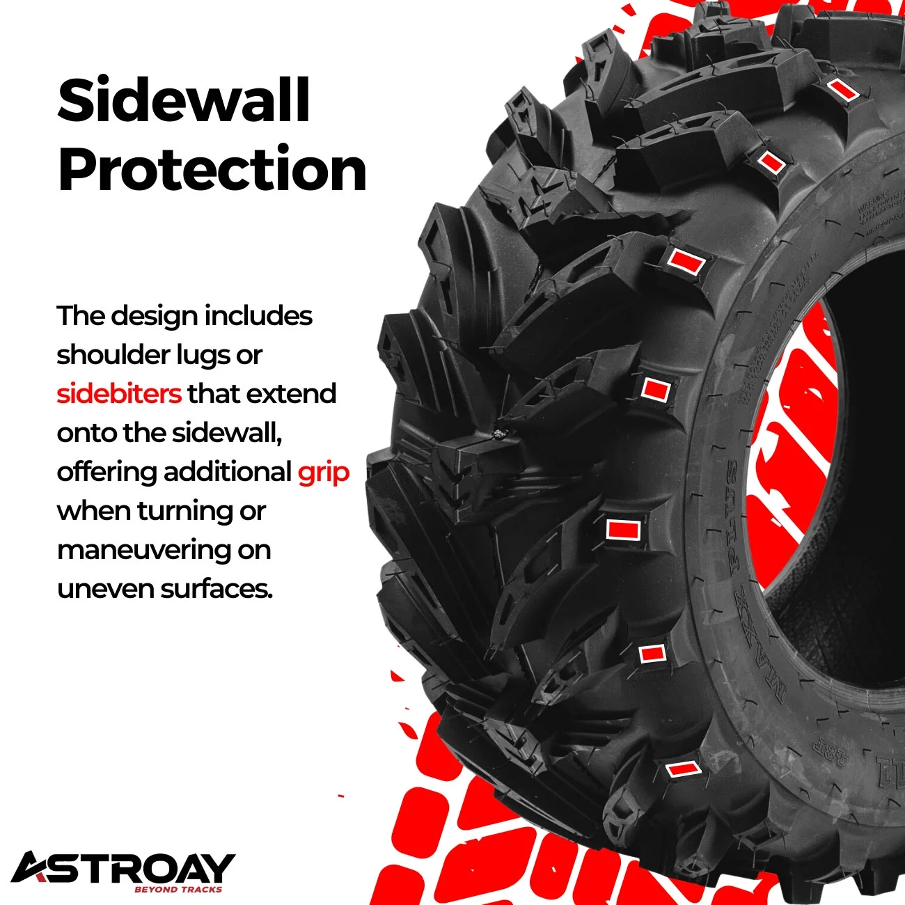 24 x 8 - 12 Astroay Maxx Plus Utility ATV/UTV Tire - Inhomebuy