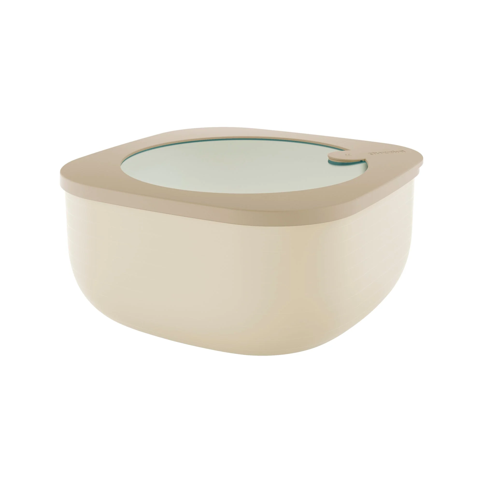 L TORE&MORE - Shallow airtight fridge/freezer/microwave containers 1900cc Clay - Inhomebuy