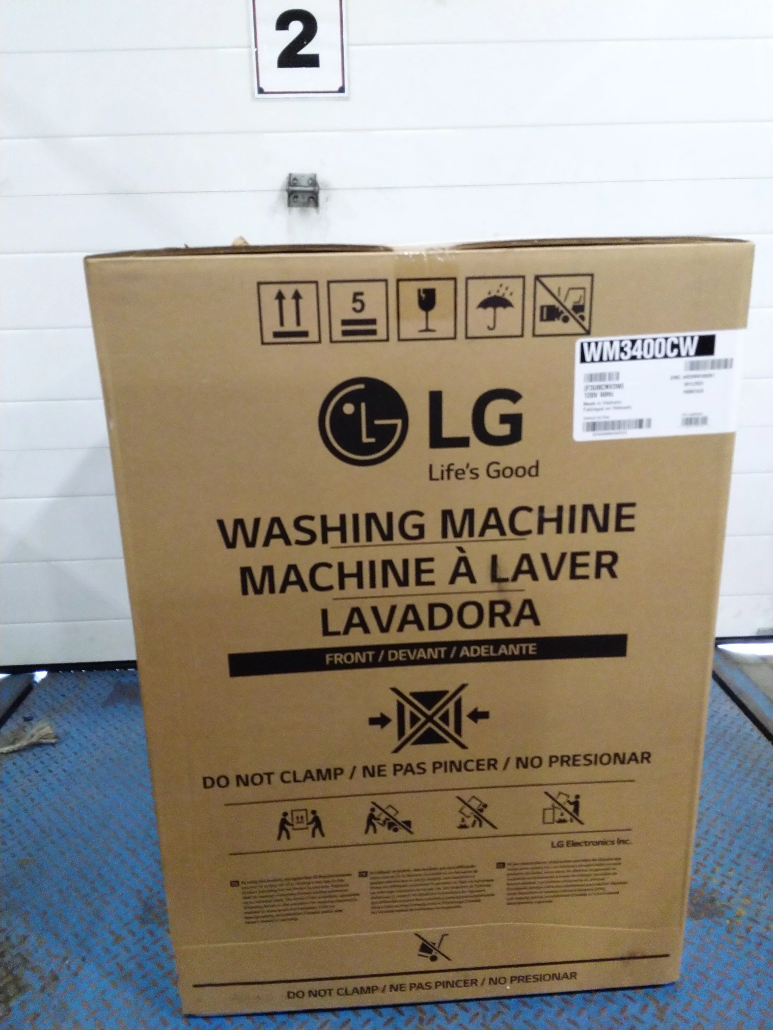 LG WHITE 5.2 CU. ULTRA LARGE FRONT LOAD WASHER - WM3400CW - Inhomebuy