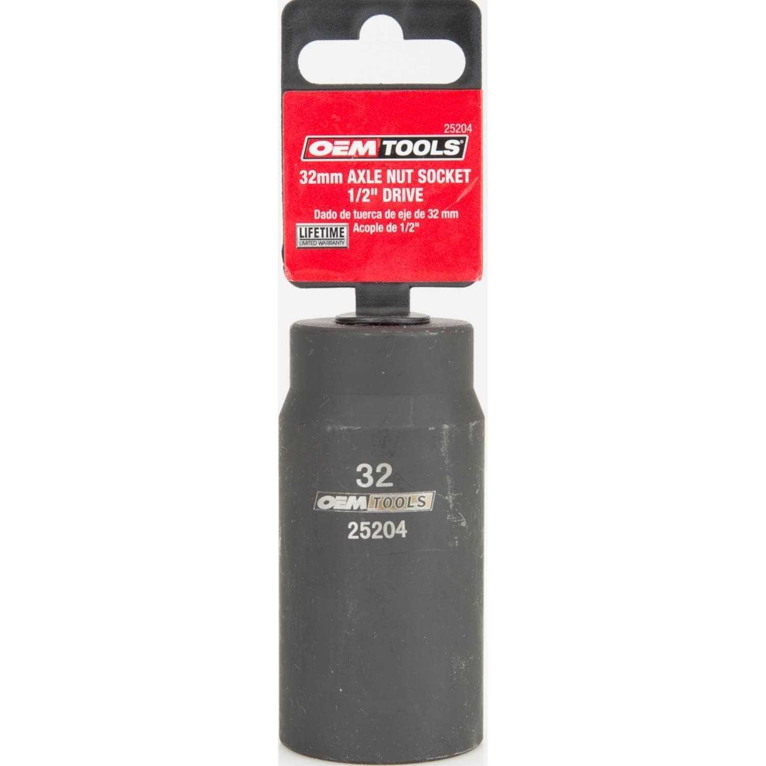 OEMTOOLS 0.50 in Drive 12-Pt 34mm Axle Nut Socket 24715 - Inhomebuy