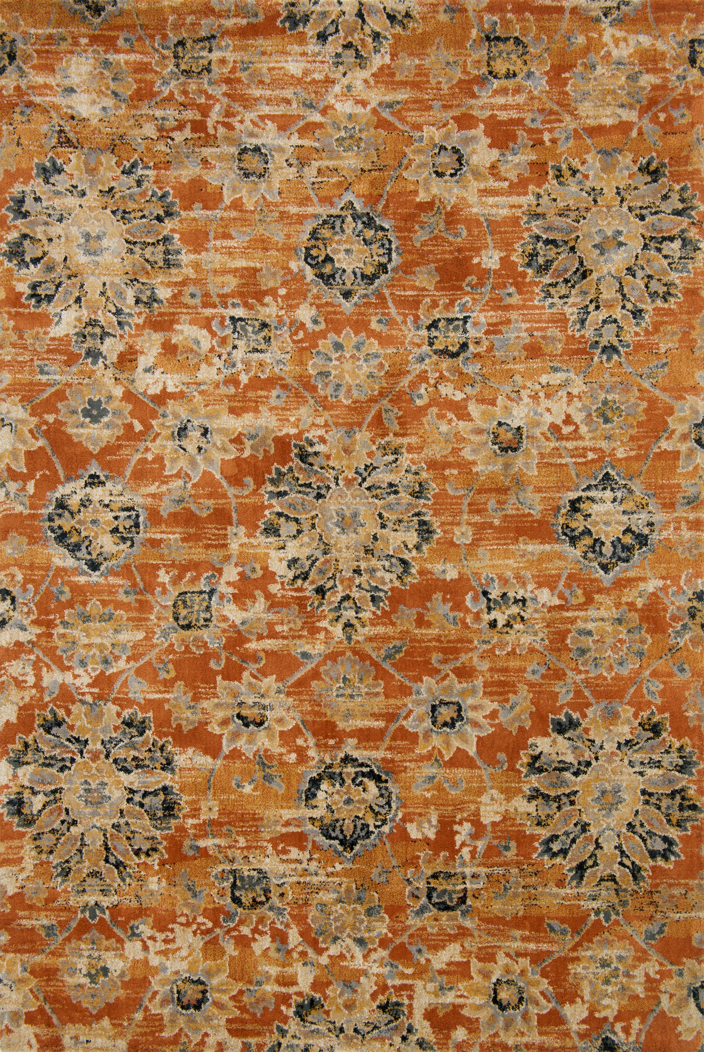 Loloi Rugs Torrance Collection Rug in Rust - 9'3