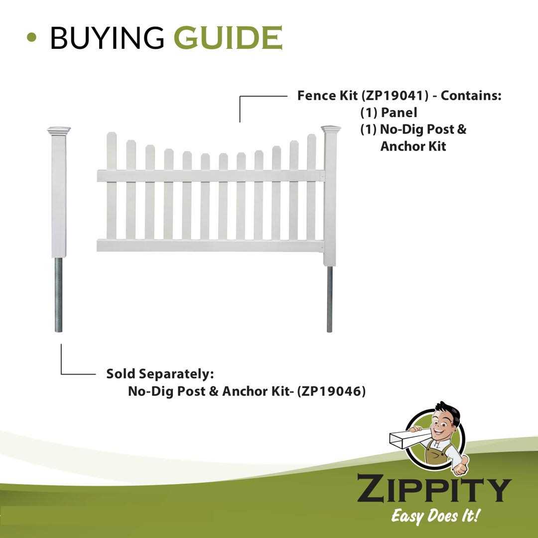 Zippity Outdoor Products 39in Semi-Permanent Black Metal Garden Fence - Inhomebuy