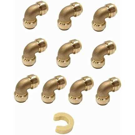 EFIELD Pex-a 1/4 Turn Angle Stop Valve 3/8 OD Compression x 1/2 Expansion - Inhomebuy