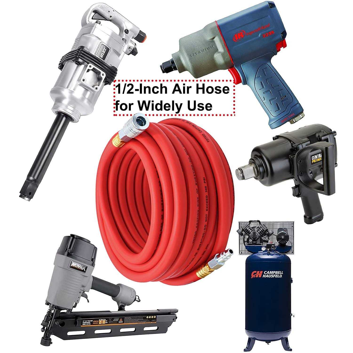 Yotoo Hybrid Air Hose 300 PSI Heavy Duty - Inhomebuy