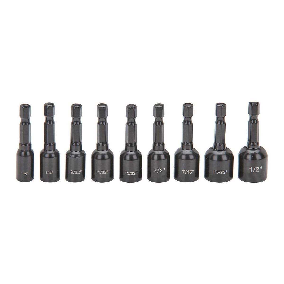 Warrior SAE Quick Release Magnetic Nut Setter Set - Inhomebuy
