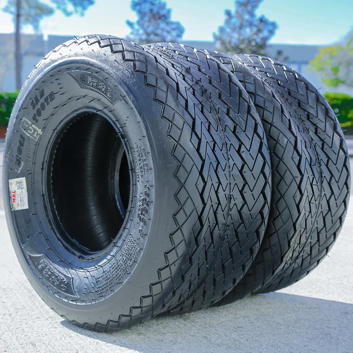 Tire MRL MG 41 Saw Tooth 18X8.50-8 Load 4 Ply Golf Cart - Inhomebuy