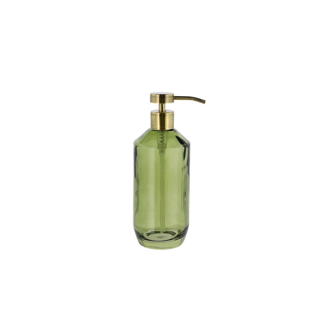 Vintage Soap Dispenser Green Glass - Inhomebuy