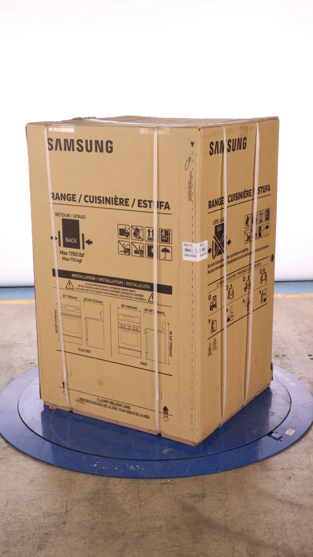 SAMSUNG 30 IN. 6.3 CU. FT. STAINLESS STEEL ELECTRIC RANGE WITH STEAM CLEAN AND BUILT-IN WI-FI - NE63 - Inhomebuy