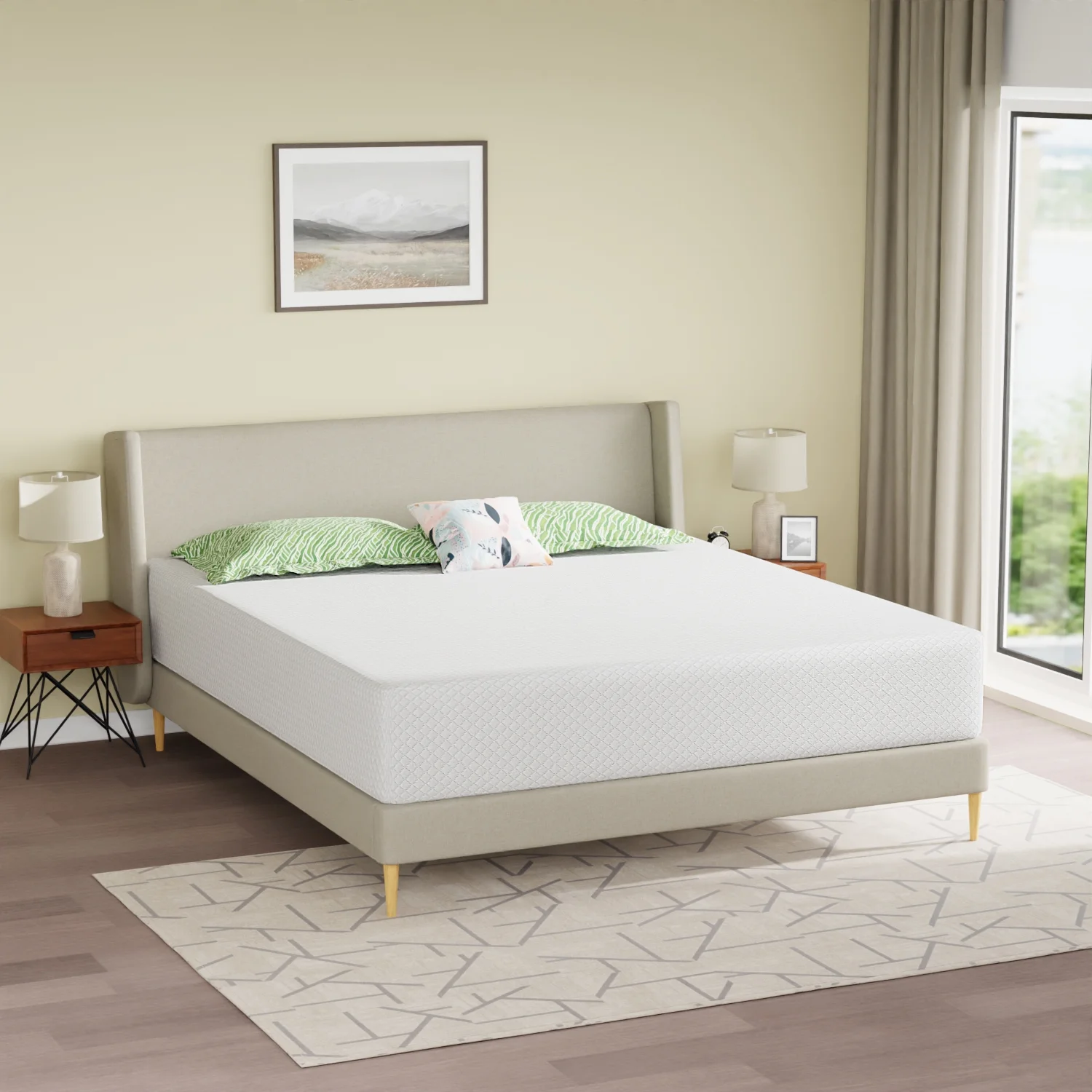 YRLLENSDAN 6 Inch Gel Memory Foam Mattress Medium Firm Mattresses Bed-in-a-Box, Twin - Inhomebuy