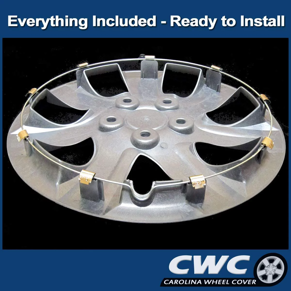 Premium Hubcap Replacement for Toyota Camry 2010-2011, 16-inch Replica Wheel Cover (1-Piece) 61155 - Inhomebuy