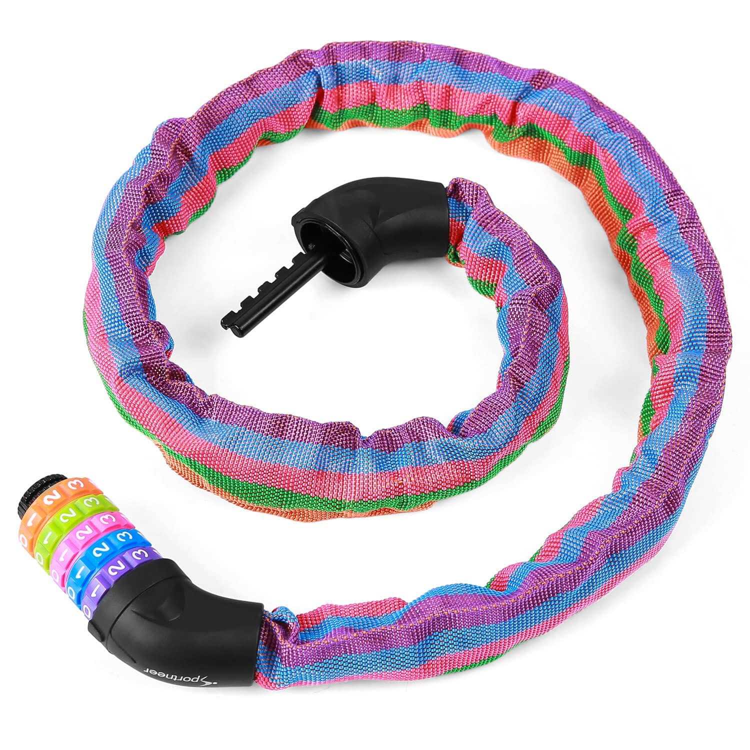 Sportneer Bicycle Chain Lock 5-Digit Resettable Combination Anti-Theft Bike Locks - Inhomebuy