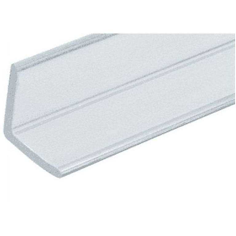 CRL Matte Black 3/8 Fixed Panel Shower Door Deep U-Channel SDCD38MBL - Inhomebuy