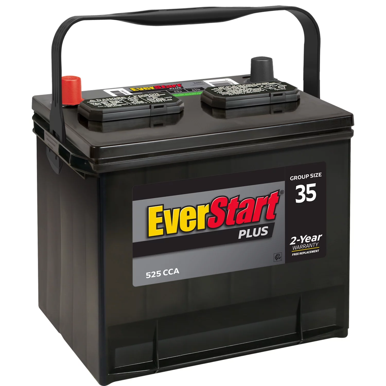 EverStart Plus Lead Acid Automotive Battery, Group Size 35 12 Volt, 525 CCA - Inhomebuy