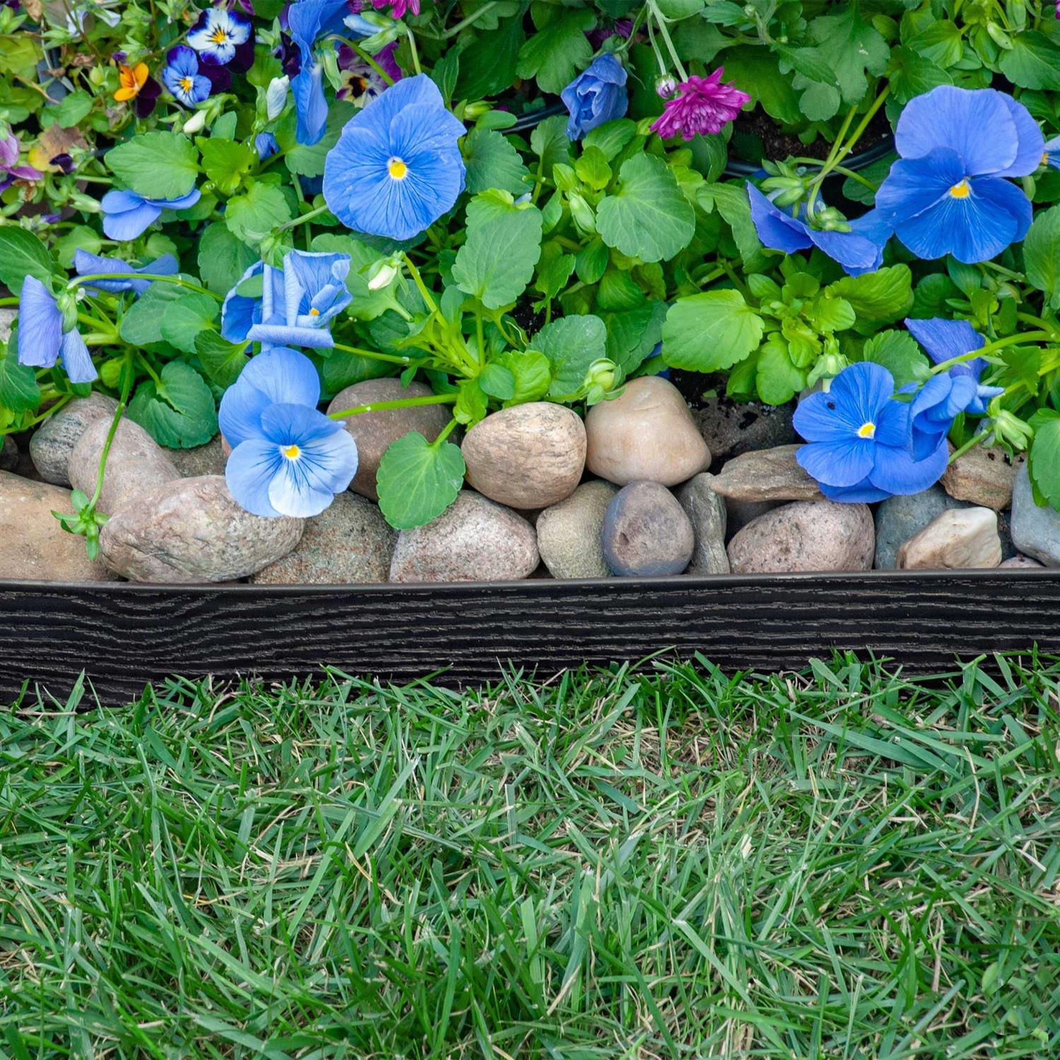 EasyFlex Plastic No-Dig Landscape Edging Kit - Inhomebuy