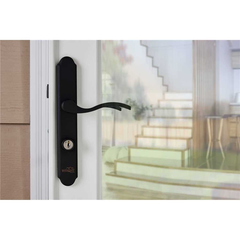 Wright Products Keyed Push Button Latch - Inhomebuy