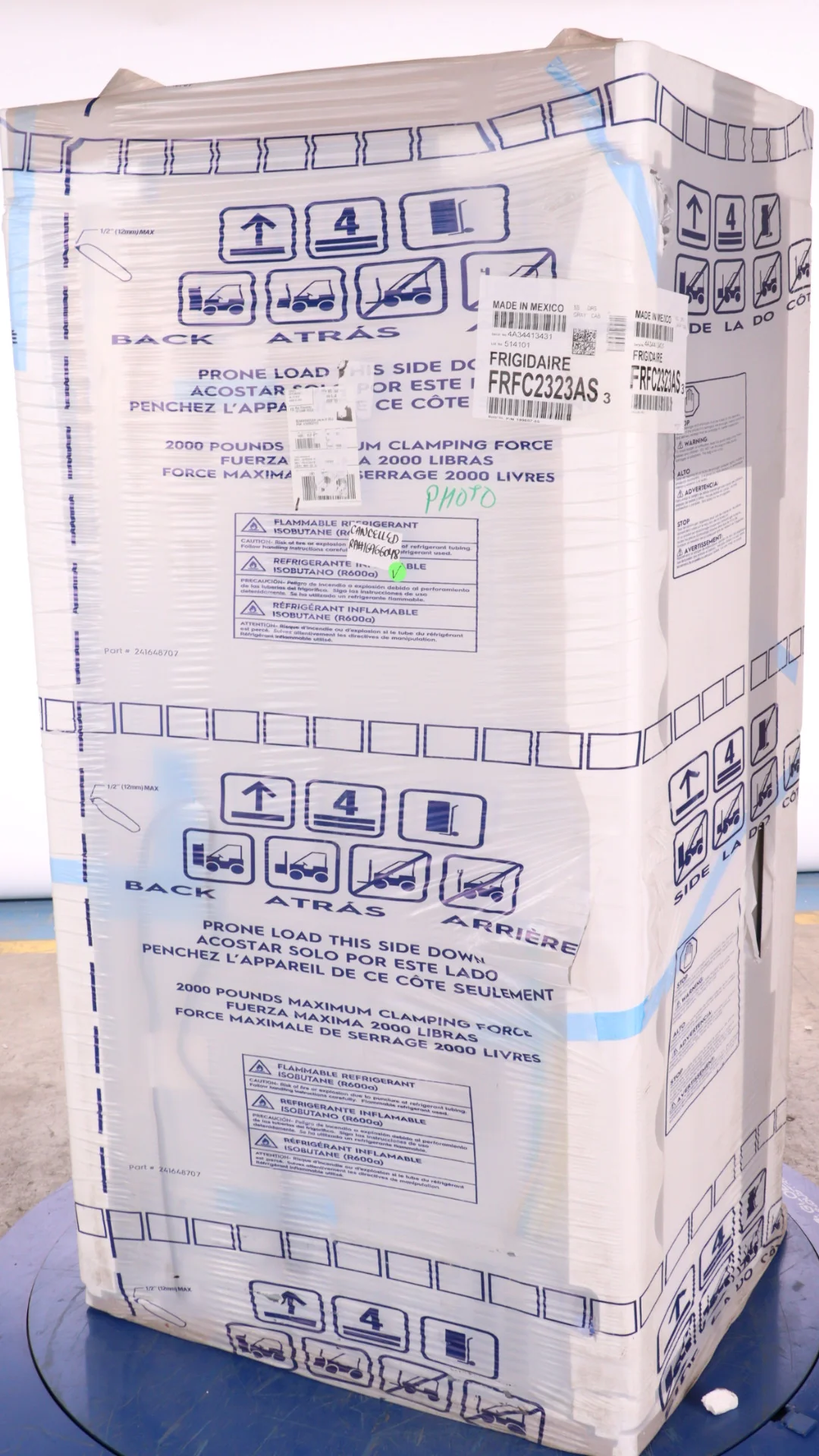 FRIGIDAIRE 36 IN. 22.6 CU FT. STAINLESS STEEL COUNTER-DEPTH FRENCH DOOR REFRIGERATOR - FRFC2323AS - Inhomebuy