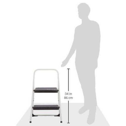 Cosco 2-Step Folding Steel Step Stool - Inhomebuy