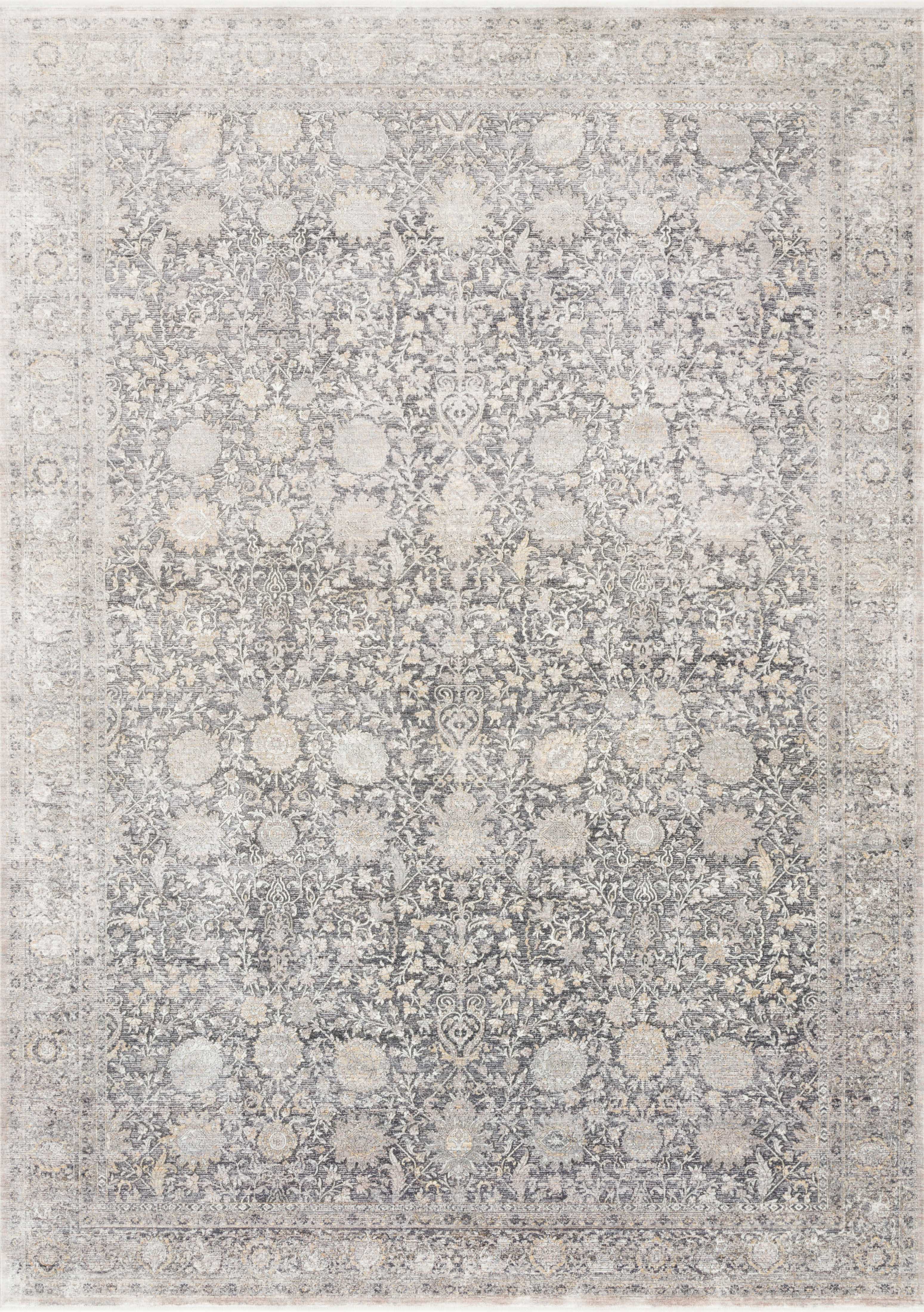 Loloi Rugs Gemma Collection Rug in Charcoal, Sand - 2'8