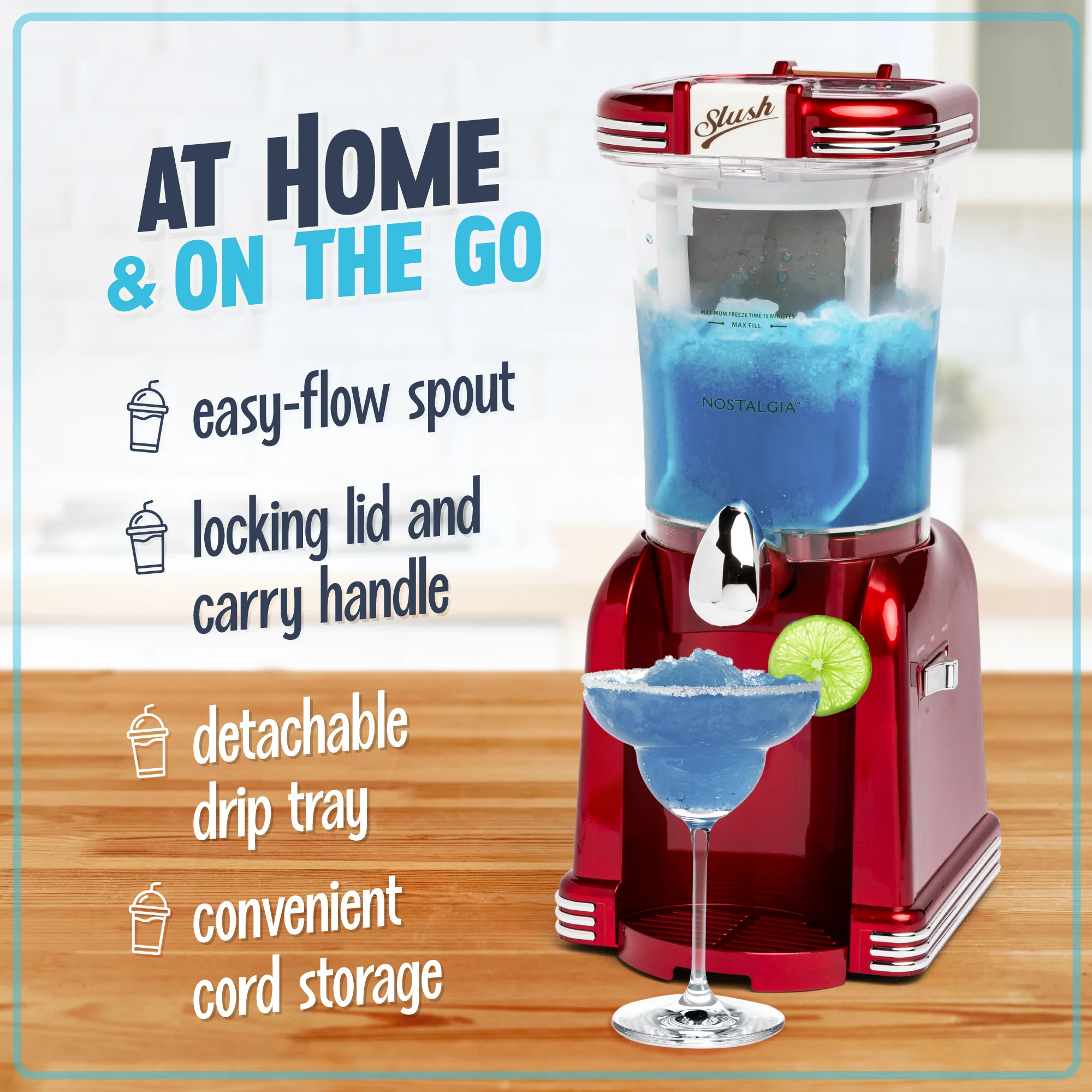 32-Ounce Retro Slush Drink Maker - Inhomebuy