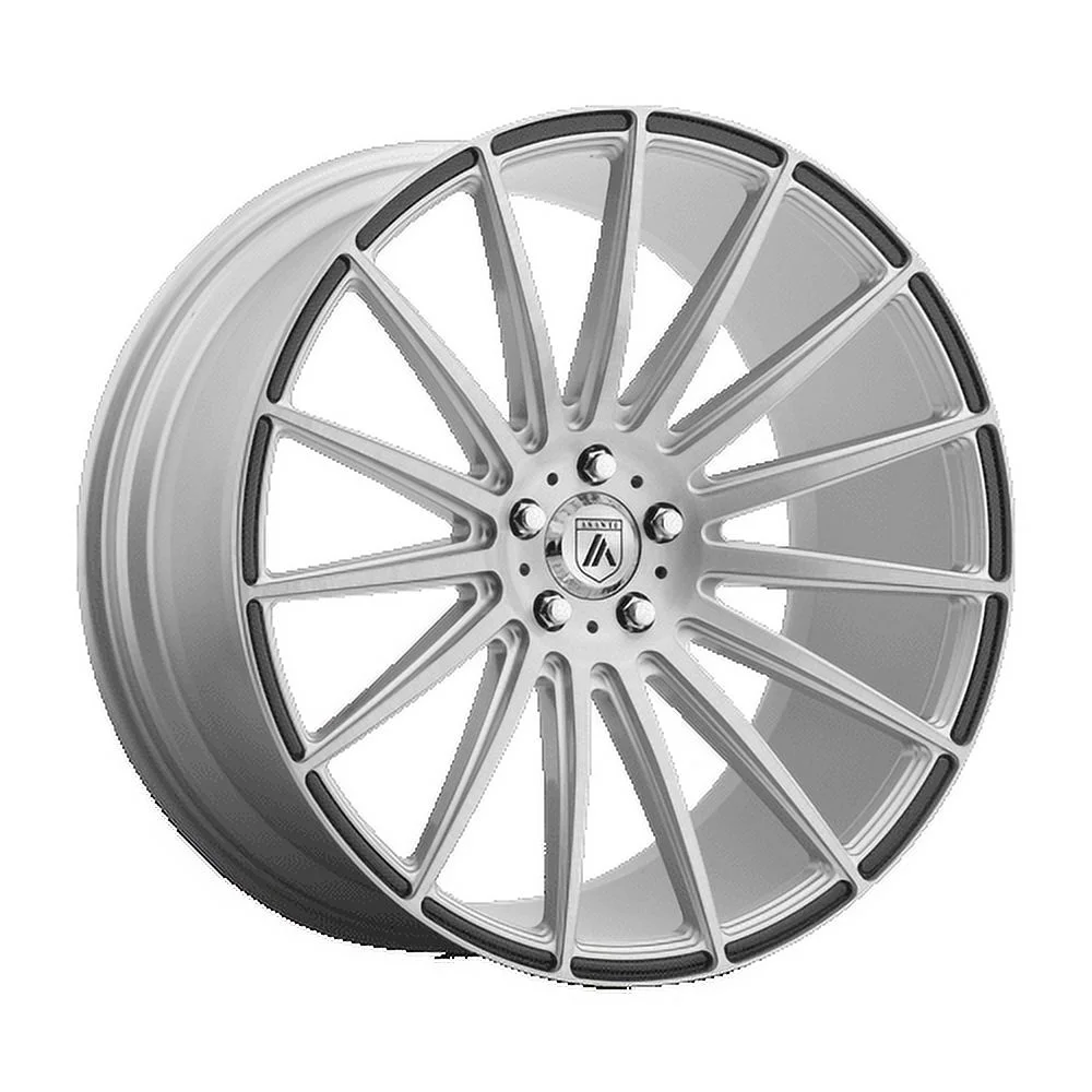 Asanti Black polaris 22x10.5 5x114.3 35et 72.60mm brushed silver carbon fiber insert wheel - Inhomebuy