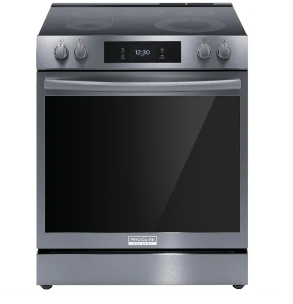 FRIGIDAIRE GALLERY 30 IN 6.2 CU FT. ELECTRIC TOTAL CONVECTION 5-BURNER RANGE WITH AIR FRY - GCFE306C - Inhomebuy